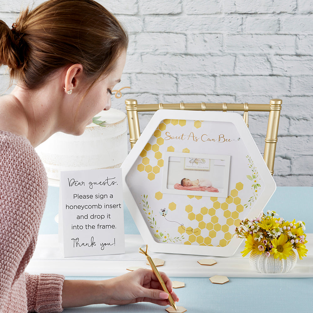 Baby Shower Guest Book Alternative - Sweet as Can Bee