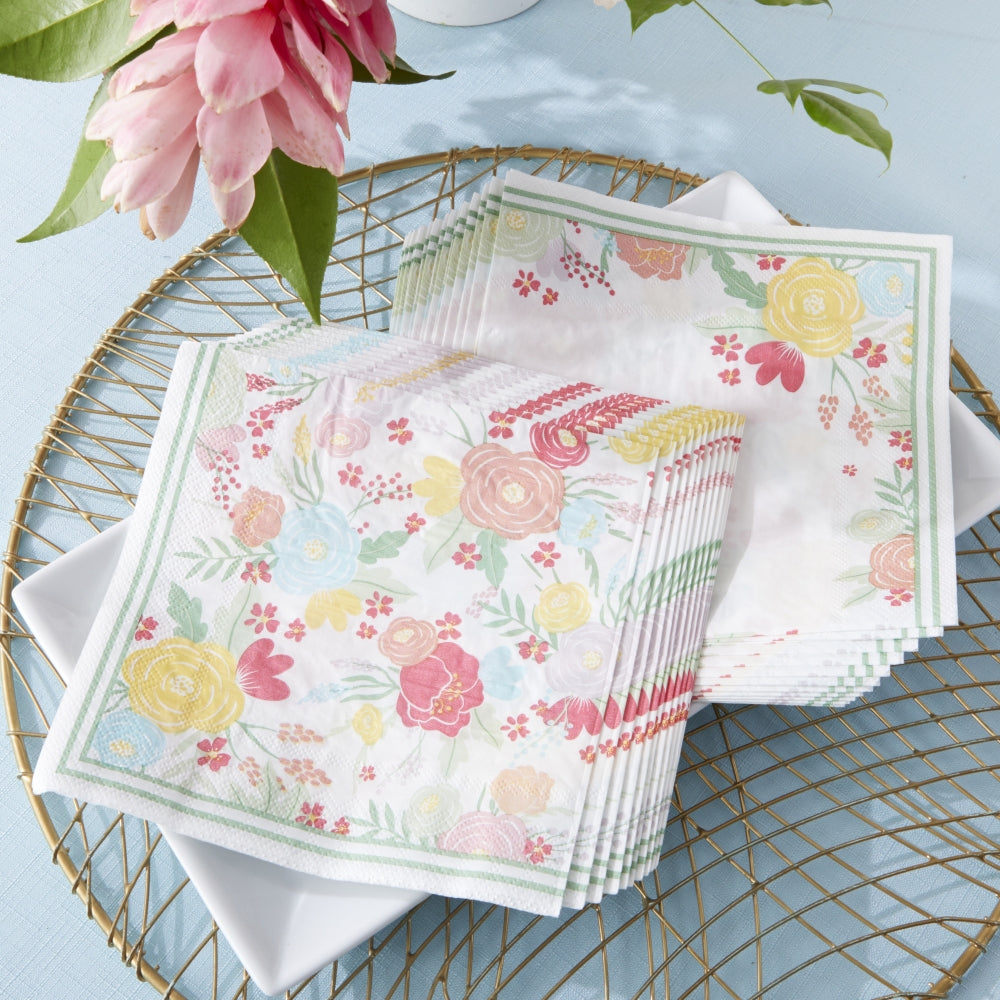 Garden Blooms 2 Ply Paper Napkins (Set of 30)