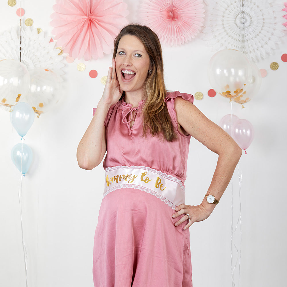Baby Shower Belly Sash & Game Set