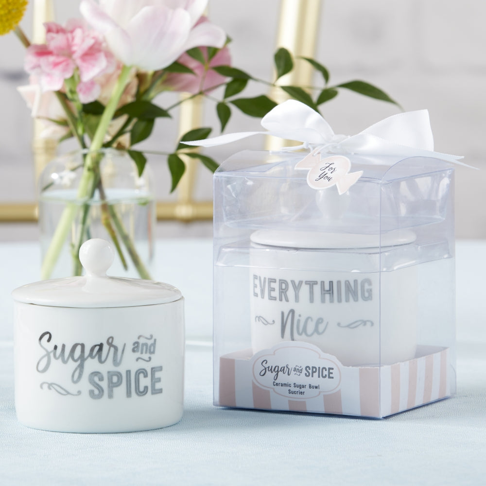 Sugar, Spice and Everything Nice Ceramic Sugar Bowl