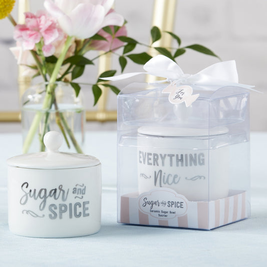 Sugar, Spice and Everything Nice Ceramic Sugar Bowl