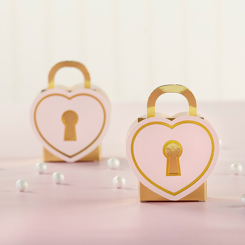 Love Lock Favor Box (Set of 12)
