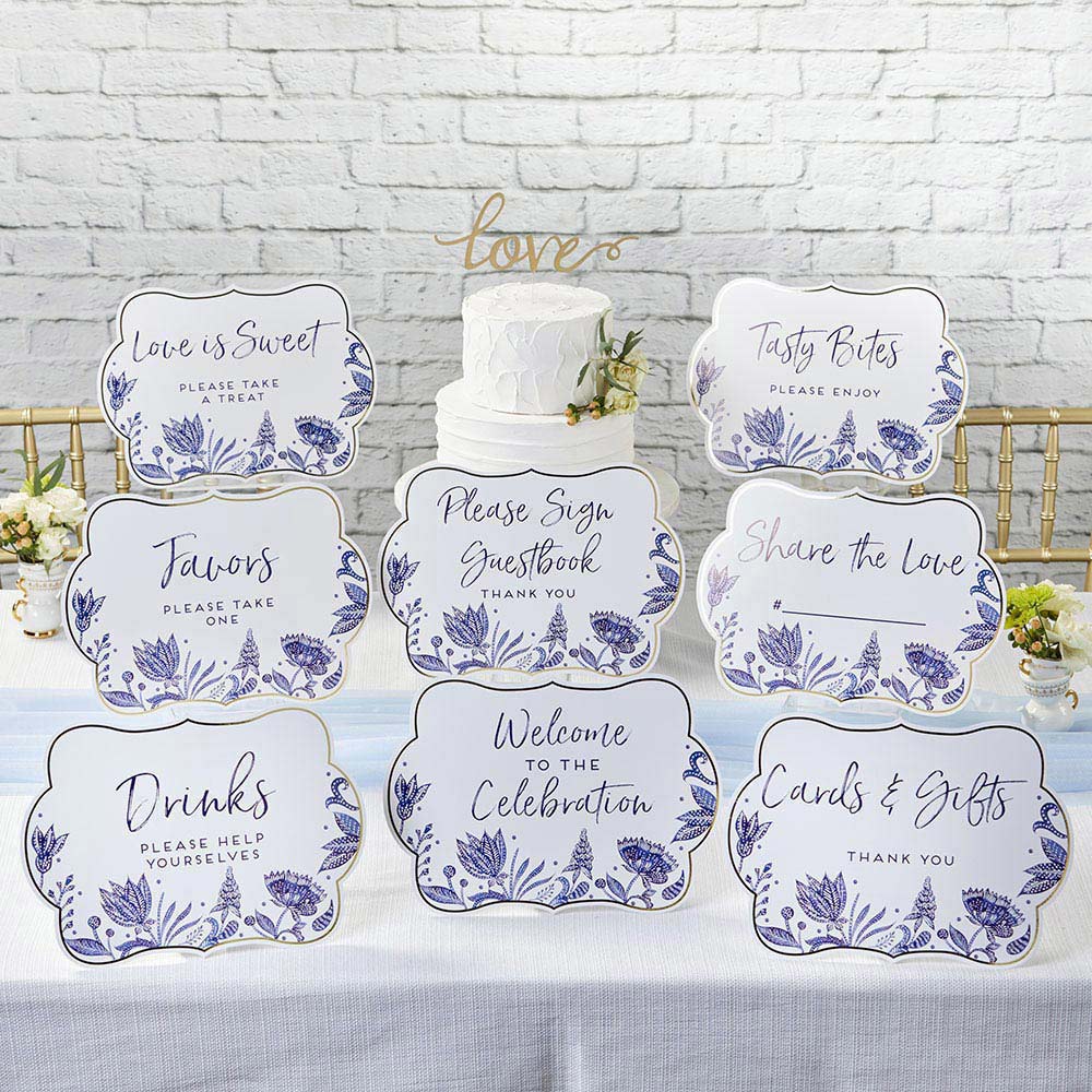 Blue Willow D...cor Sign Kit (Set of 8)