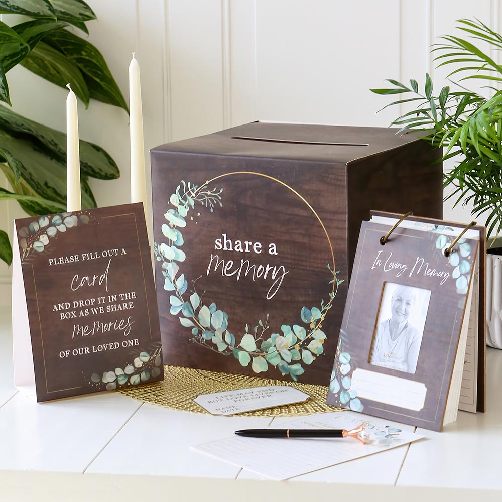 Funeral Memory Book w/ box