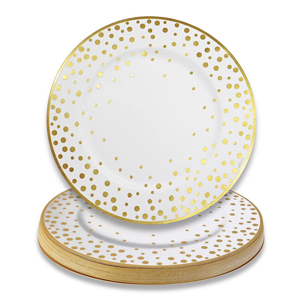 13" Classic Gold Foil Dot Placemat (set of 24)