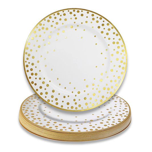 13" Classic Gold Foil Dot Placemat (set of 24)